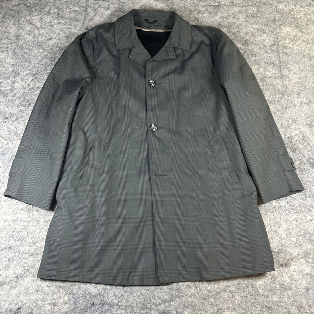 Vintage Inca The Falcon Boston‎ Mens M Gray 100% Alpaca Pile Trench Coat Jacket